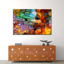 Abstract Fused Glass Wall Art