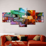 Abstract Fused Glass Wall Art