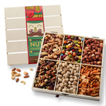 Nutcracker-Themed Wooden Crate with Gourmet Savory Snacks- Christmas Gift Basket