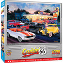 Cruisin' Route 66 - Dogs & Burgers 1000 Piece Jigsaw Puzzle