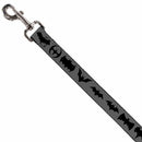 Dog Leash - Bat Logo Transitions Gray/Black