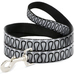 Dog Leash - Harley Quinn's Collar Ruffle White/Black