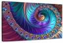 Abstract Fractal Shapes Wall Art