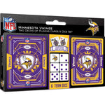 Minnesota Vikings - 2-Pack Playing Cards & Dice Set