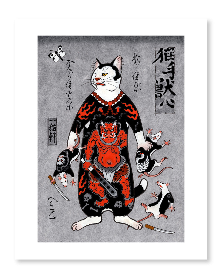 Oni Cat Print