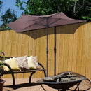 9Ft Patio Bistro Half Round Umbrella
