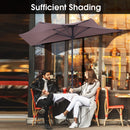 9Ft Patio Bistro Half Round Umbrella