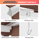 8 x 6.6 Feet Patio Retractable Awning with Manual Crank Handle