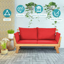 Adjustable Patio Convertible Sofa with Thick Cushion