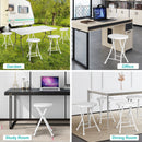 Set of 4 18 Inch Collapsible Round Stools with Handle