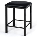 3 Piece Counter Height Dining Set Faux Marble Table