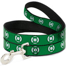 Dog Leash - Green Lantern Logo2 Green/Black/Green/White