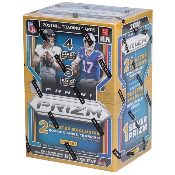 2021 Panini Prizm Football Blaster Box - Rookie Orange Ice Prizms