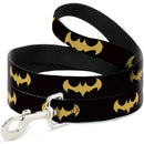 Dog Leash - DC League of Super-Pets Batman Bat Logo Black/Yellow