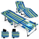 5-position Outdoor Folding Chaise Lounge Chair
