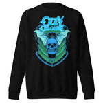 Ozzy Osbourne Neon Blue Bat Jumbo Print Sweatshirt