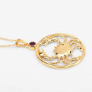 0.33 Carat Genuine Ruby .925 Sterling Silver Pendant