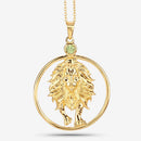 0.24 Carat Genuine Peridot .925 Sterling Silver Pendant