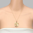 0.30 Carat Genuine Garnet .925 Sterling Silver Pendant