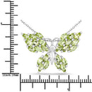 3.90 Carat Genuine Peridot .925 Sterling Silver Pendant