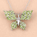 3.90 Carat Genuine Peridot .925 Sterling Silver Pendant