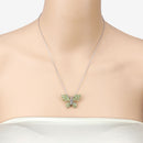 3.90 Carat Genuine Peridot .925 Sterling Silver Pendant
