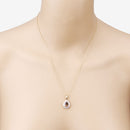 IGI Certified 2.01 Carat Genuine Brown Diamond Center and 0.29cttw White Diamond 18K Yellow Gold Pendant (2.30cttw)