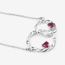 0.70 Carat Genuine Ruby .925 Sterling Silver Pendant