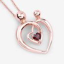 0.32 Carat Genuine Garnet .925 Sterling Silver Pendant