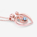 0.28 Carat Genuine Swiss Blue Topaz .925 Sterling Silver Pendant