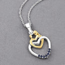 0.14 Carat Genuine Blue Sapphire .925 Sterling Silver Pendant
