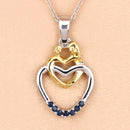 0.14 Carat Genuine Blue Sapphire .925 Sterling Silver Pendant