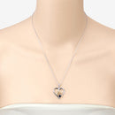 0.50 Carat Genuine Blue Sapphire .925 Sterling Silver Pendant