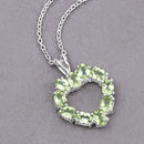 1.70 Carat Genuine Peridot .925 Sterling Silver Pendant