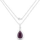 14.10 Carat Genuine Ruby .925 Sterling Silver Pendant
