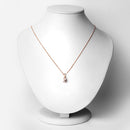 18K Rose Gold Plated 0.70 Carat Genuine Morganite .925 Sterling Silver Pendant