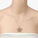 3.89 Carat Genuine Citrine .925 Sterling Silver Pendant