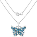 4.81 Carat Genuine London Blue Topaz .925 Sterling Silver Pendant