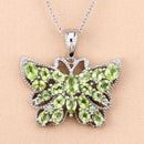 4.05 Carat Genuine Peridot .925 Sterling Silver Pendant