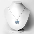 4.84 Carat Genuine Swiss Blue Topaz .925 Sterling Silver Pendant