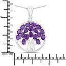 2.94 Carat Genuine Amethyst .925 Sterling Silver Pendant