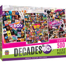 Decades - The 80's 500 Piece Jigsaw Puzzles 3 Pack