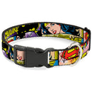 Plastic Clip Collar - Superheroines Wonder Woman/Supergirl/Batgirl