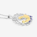 0.11 Carat Genuine Tanzanite .925 Sterling Silver Pendant