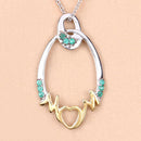 0.15 Carat Genuine Emerald .925 Sterling Silver Pendant