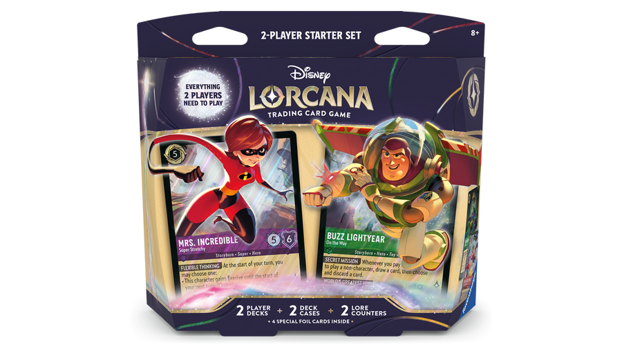 disney lorcana starter deck price Lorcana: Rise of the Floodborn Also included is a booster pack with 12 additional game cards Disney Lorcana Trading Card Game: