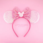 Pastel Pink Iridescent Mickey Ears