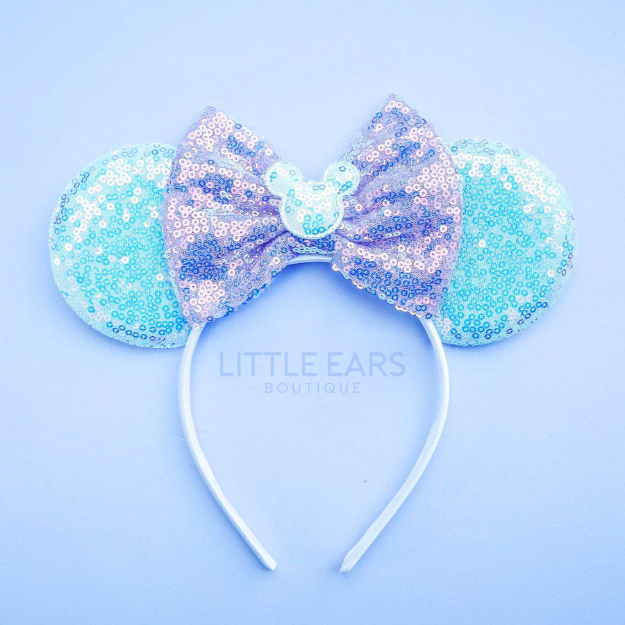 Pastel Blue Iridescent Ears