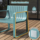 Patio Chairs Set of 2 with Curved Backrests and Seats