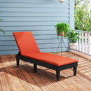 Patio Lounge Chair 3-Position Adjustable Backrest and Cushion